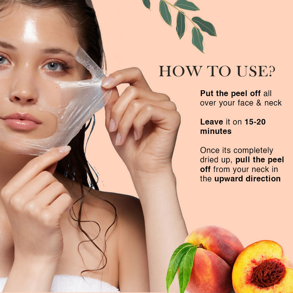 Richfeel Peach Peel Off Mask For Glowing Skin | Grocsy