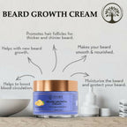 Ivory Natural Beard Growth Cream - Biotin Boosted Hair Follicle For New Hair Cycle | Grocsy