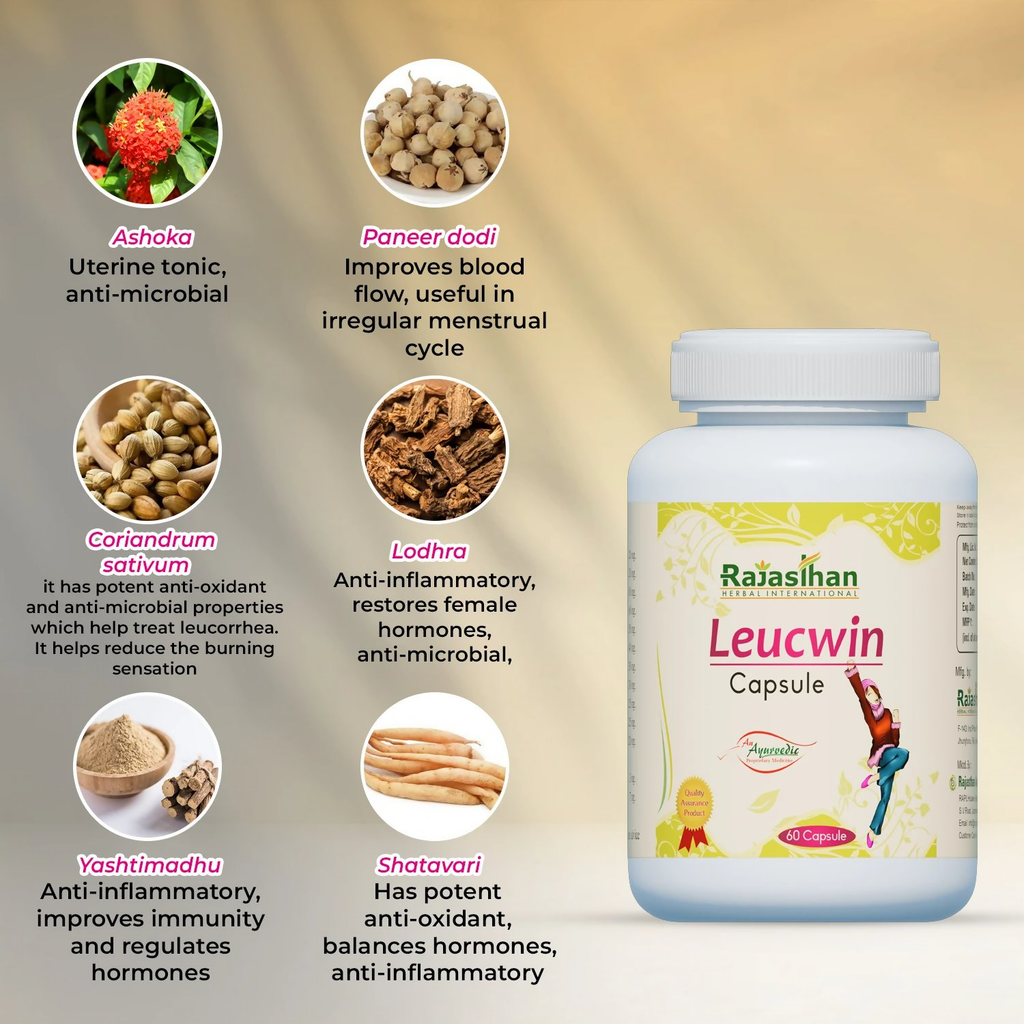 Rajasthan Herbals Leucwin Capsules | Grocsy