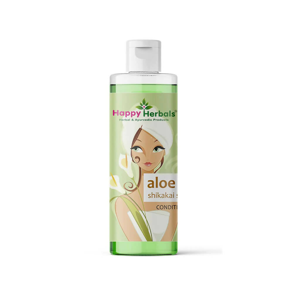 Happy Herbals Aloevera Shikakai Shampoo | Grocsy
