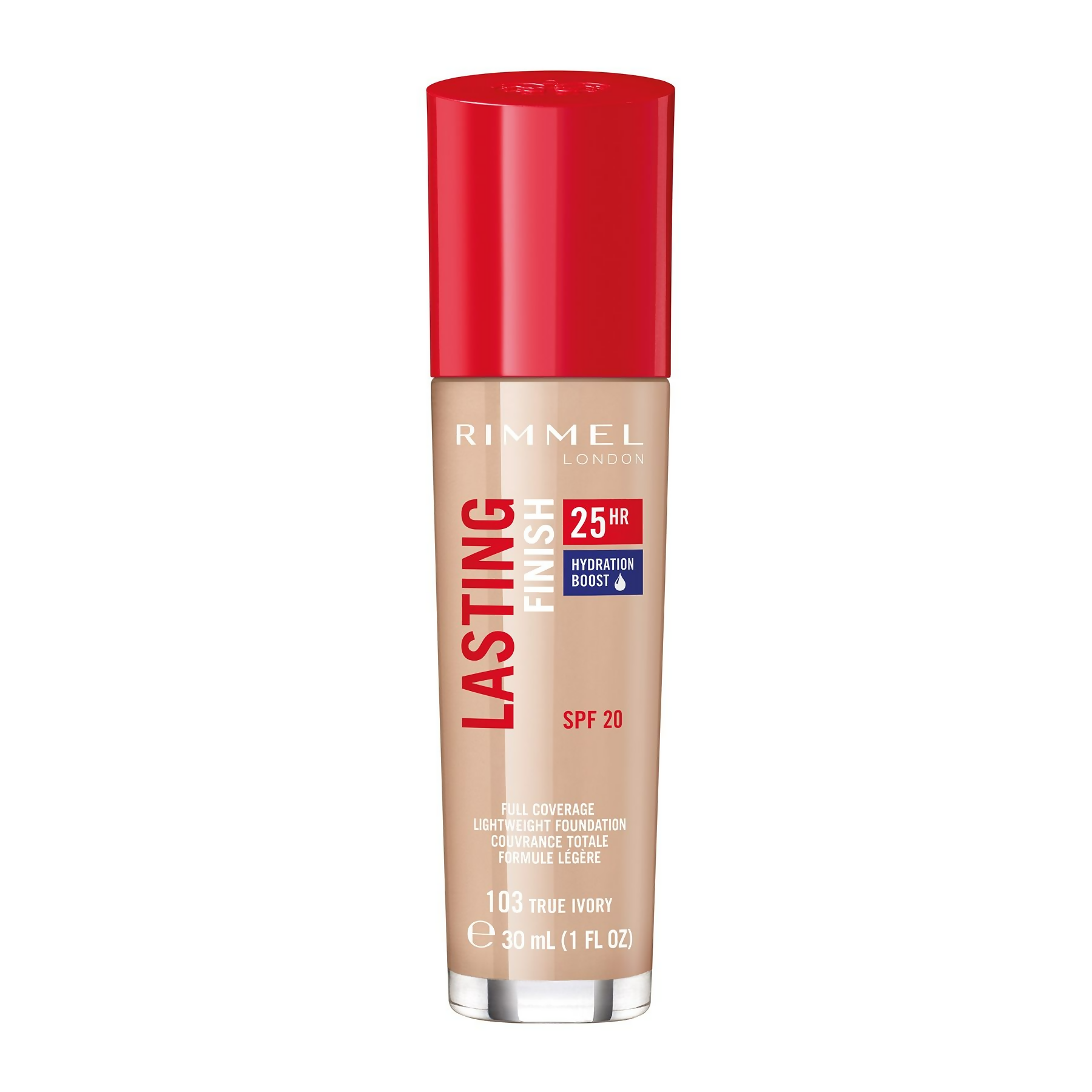 Rimmel London Lasting Finish 25 Hour Foundation SPF 20 - True Ivory | Grocsy