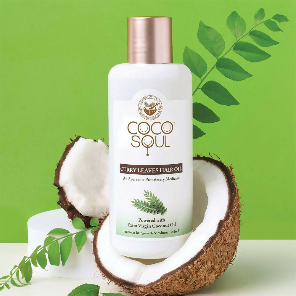 Coco Soul Curry Leaves Hair Oil | Grocsy