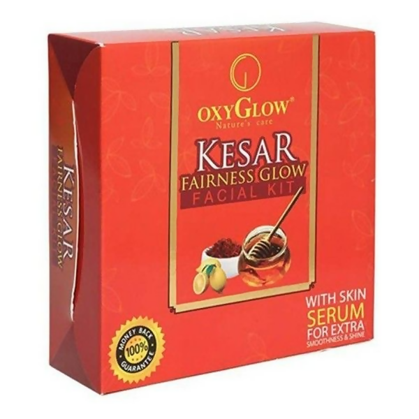Oxyglow Herbals Kesar Fairness Glow Facial Kit | Grocsy