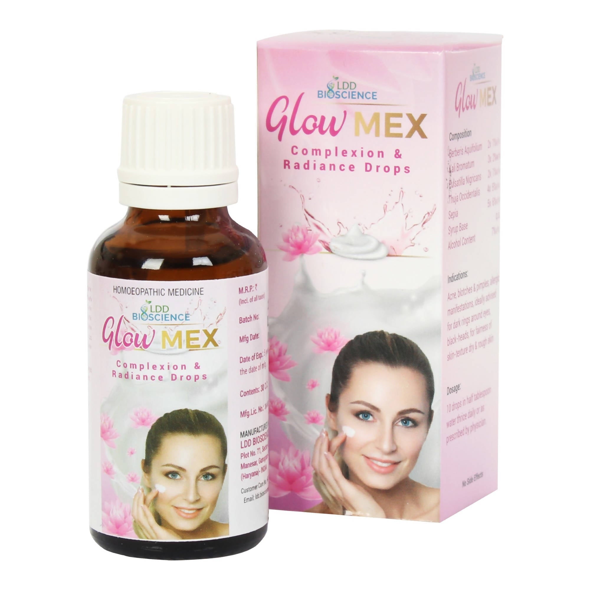 LDD Bioscience Homeopathy Glow Mex Drops | Grocsy