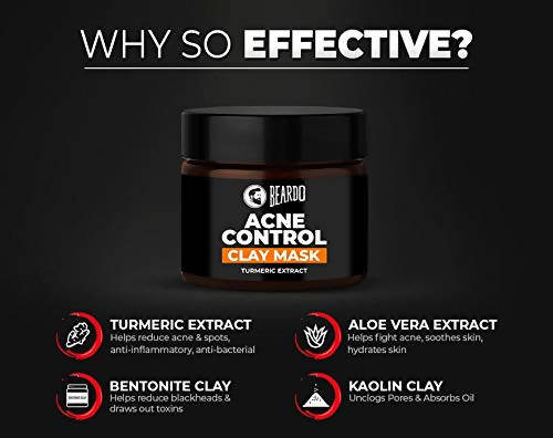 Beardo Acne Control Clay Mask | Grocsy