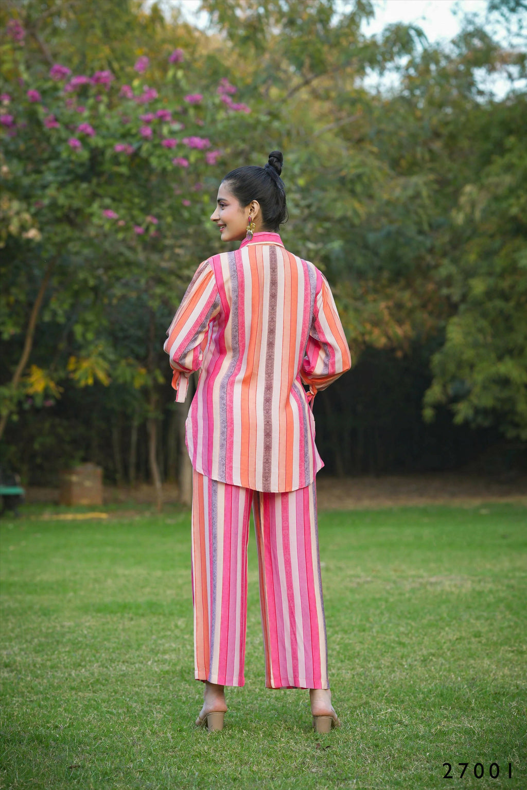 Women's Casual Fashionable Multi Mull Cotton co-ord set - Anya | Grocsy
