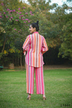 Women's Casual Fashionable Multi Mull Cotton co-ord set - Anya | Grocsy