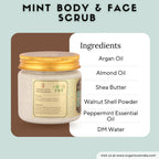 Organicos Mint Face & Body Scrub | Grocsy