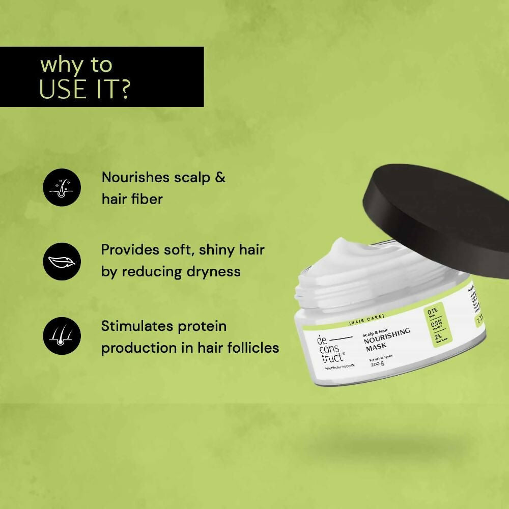Deconstruct Scalp & Hair Nourishing Mask For Dry & Frizzy Hair, Deep Nourishment | Grocsy