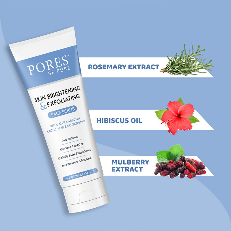 Pores Be Pure Glutathione Face Scrub | Grocsy