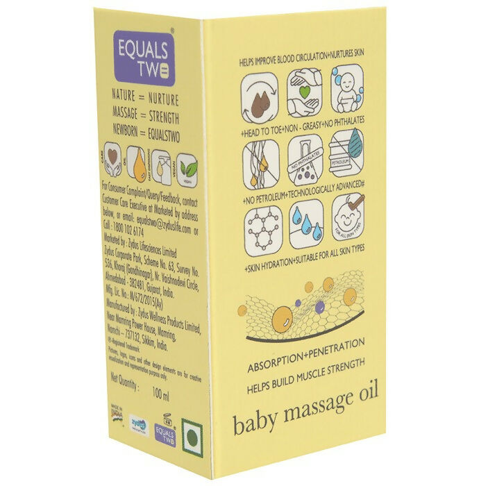 Equals Two Baby Massage Oil | Grocsy