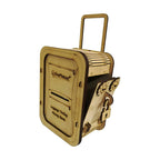 Kraftsman Wooden Money Safe Luggage Trolley Style | Made In India | Grocsy