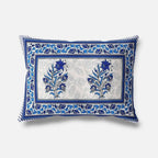 Jaipuri Hand Printed Floral 144TC Cotton DoubleQueen Bedsheet with 2 Pillow Covers | Grocsy