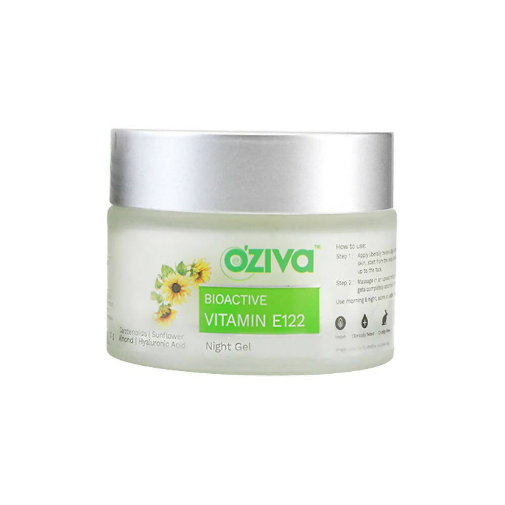 OZiva Bioactive Vitamin E122 Night Gel | Grocsy