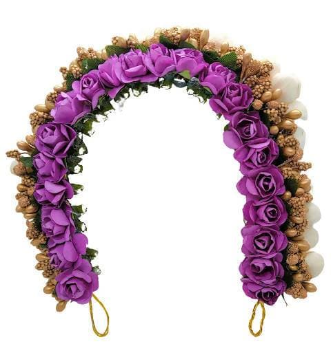 Purple Flower Hair Gajra | Grocsy