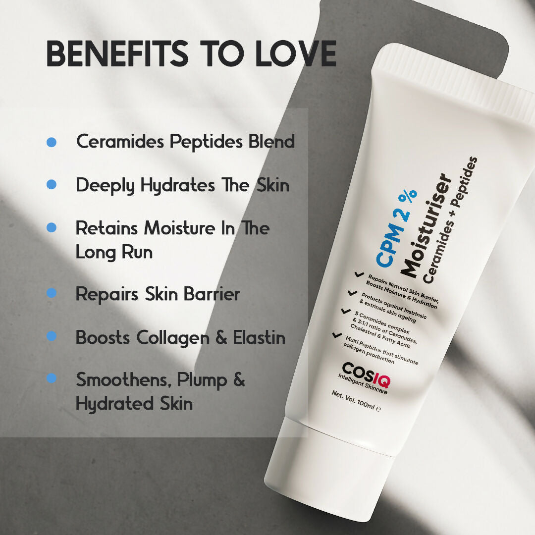 Cos-IQ CPM 2% Ceramides & Peptides Moisturizer | Grocsy