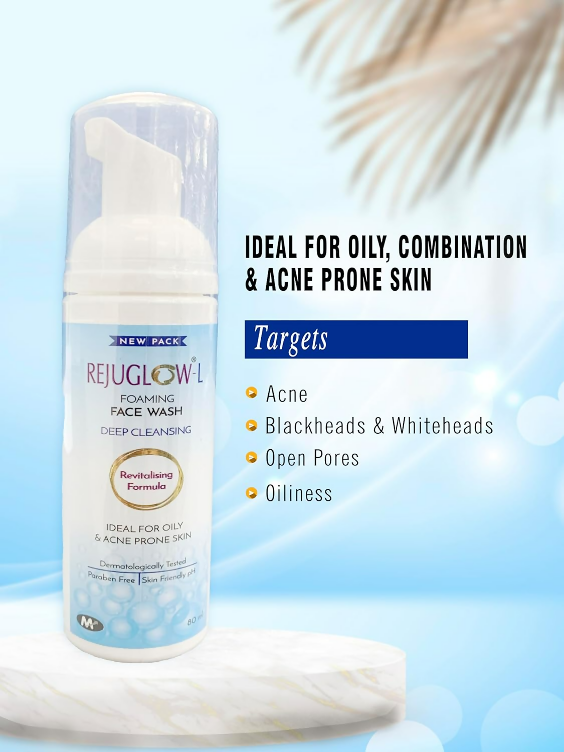 Rejuglow L Foaming Face Wash | Grocsy