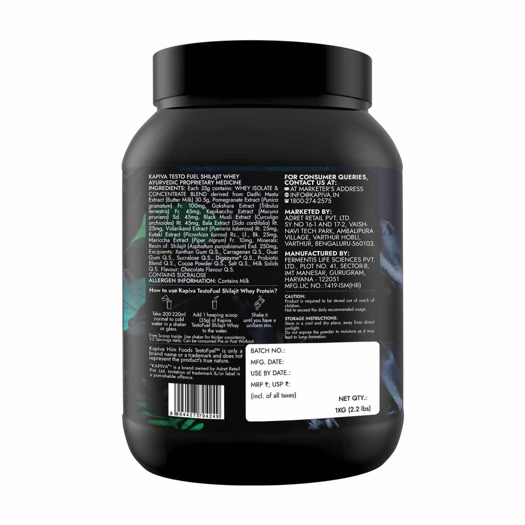 Kapiva Ayurveda Testofuel Sj Whey Protein | Grocsy