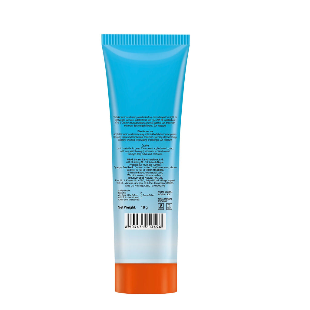 Yuthika Sunscreen Lotion SPF 50 PA+++(Pack of 3) | Grocsy