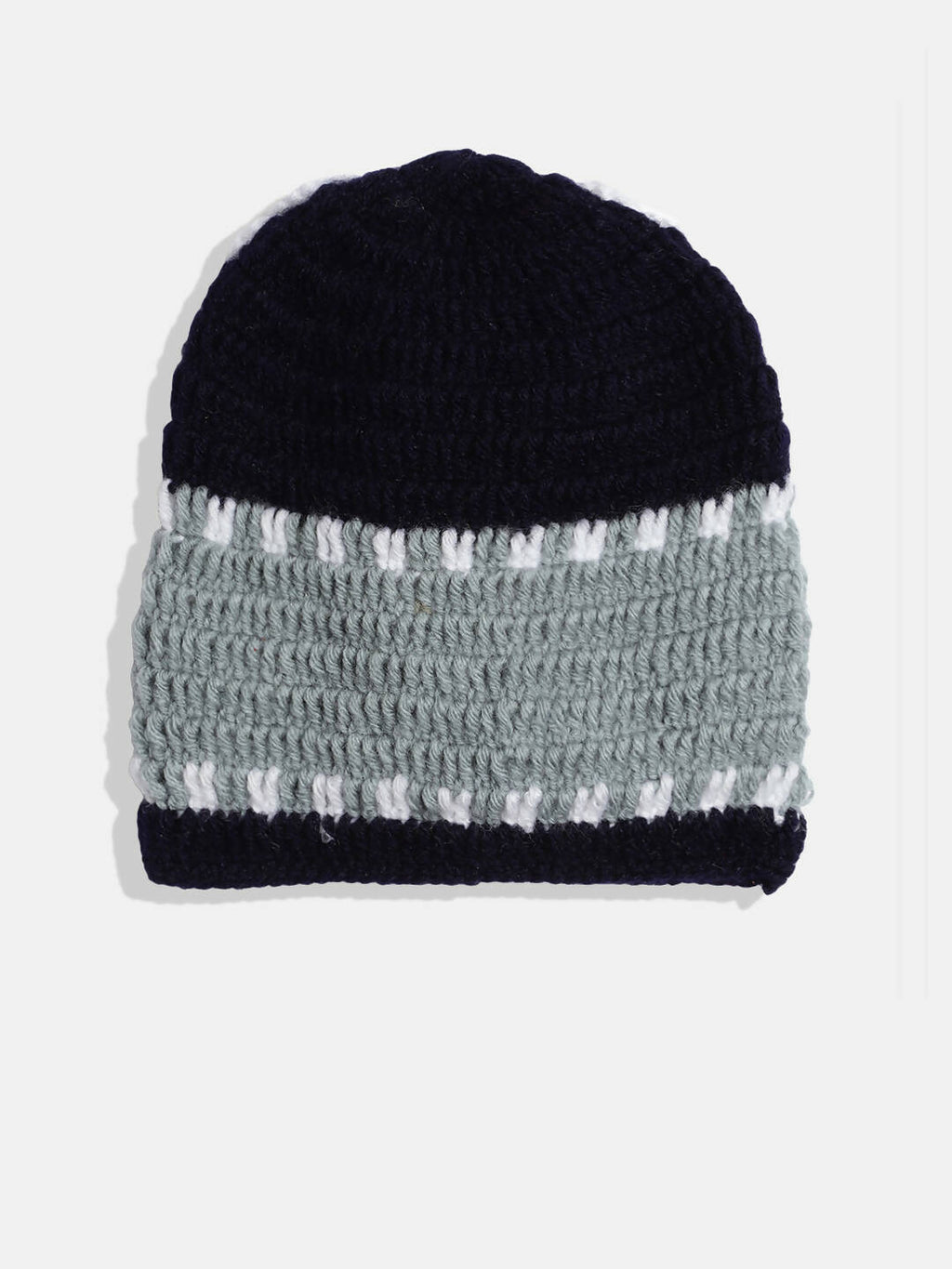 Chutput Kids Woollen Hand Knitted Car Detail Cap - Blue | Grocsy
