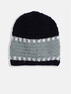 Chutput Kids Woollen Hand Knitted Car Detail Cap - Blue | Grocsy