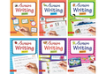 Scholars Hub Cursive Writing Books Combo (Vol. 0-5) (Capital Letters, Small Letters, Word Family & Sentences ) | Set Of 6 Books | 260 Pages | Grocsy