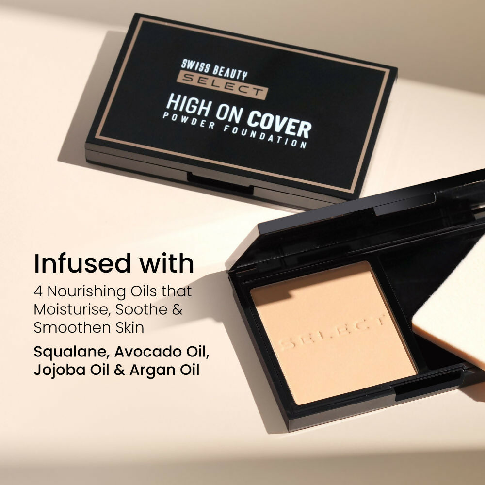 Swiss Beauty Select High On Cover Powder Foundation - 2 Light Natural | Grocsy