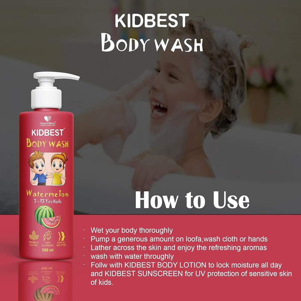 HealthBest Kid's Top to Toe Body Wash | Grocsy