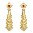 Joban Fashion Women Matte Gold Brass Earrings | Grocsy