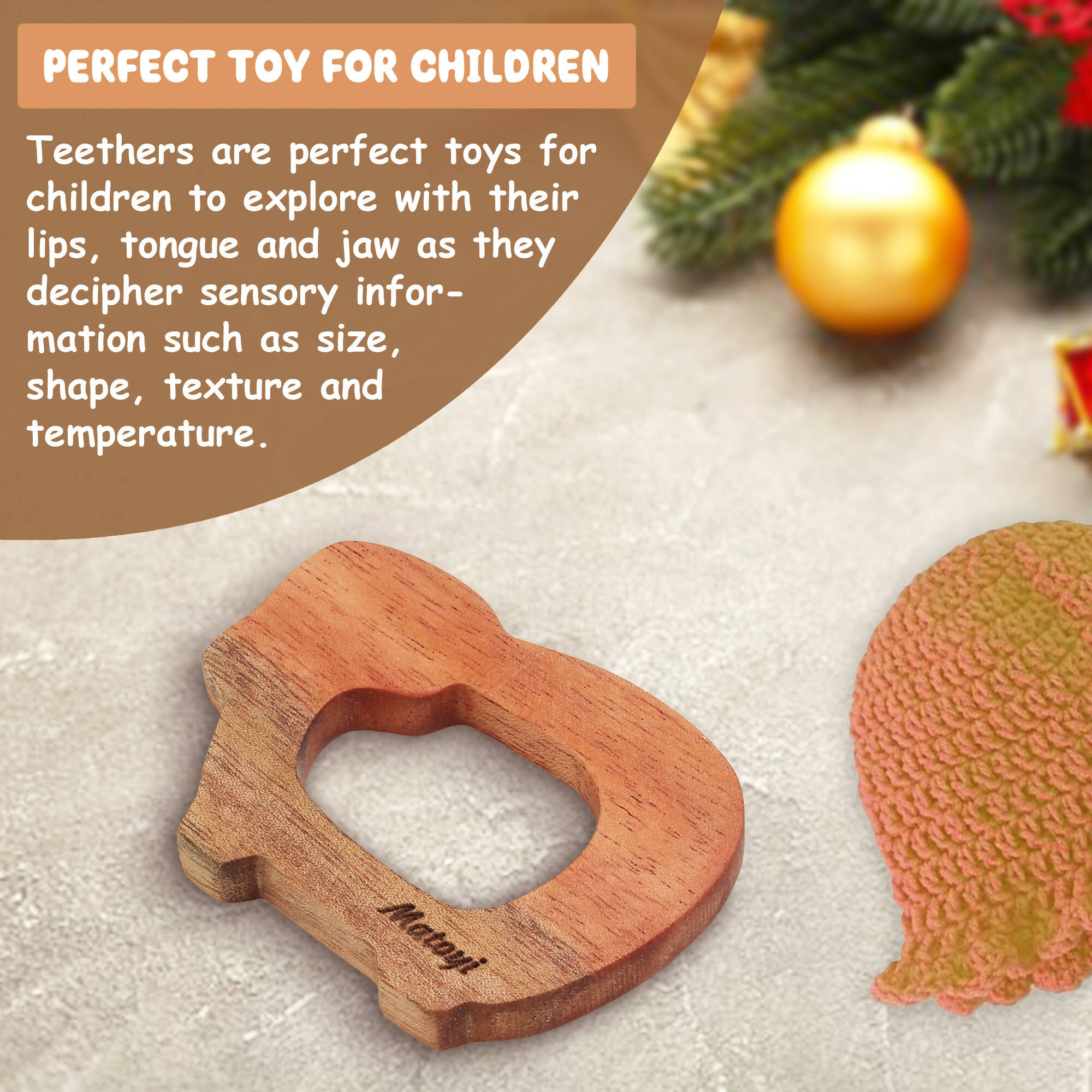 Matoyi 3 Rattle & 3 Teether & Trapezium & Fish For Kids | Grocsy