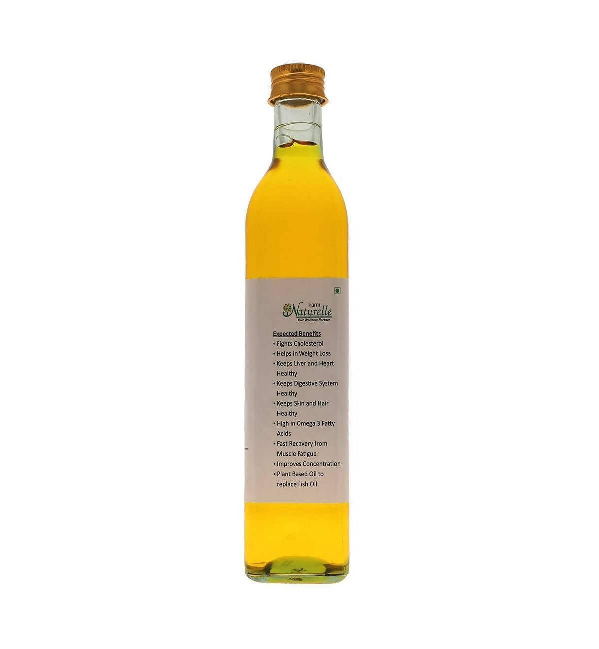 Farm Naturelle 100% Pure Cold Pressed Flax Seed Oil | Grocsy