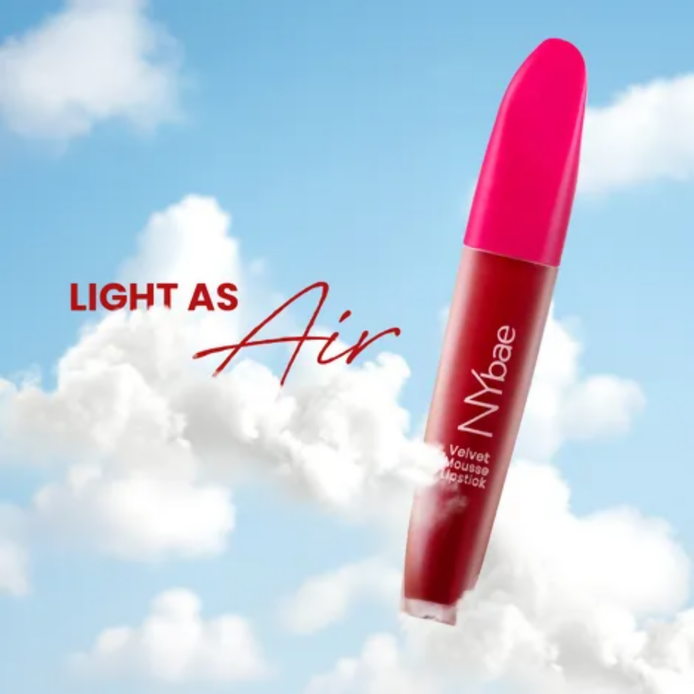 NY Bae Velvet Mousse Liquid Lipstick - Red Hot Rebel 01 | Grocsy