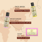 Khadi Natural Travel Kit Skincare & Haircare Essentials On-The-Go | Grocsy