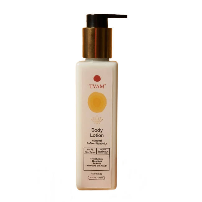 Tvam Almond Saffron Goats Milk Body Lotion | Grocsy