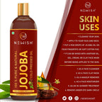 Newish Pure & Natural Jojoba Oil For Hair & Skin | Grocsy