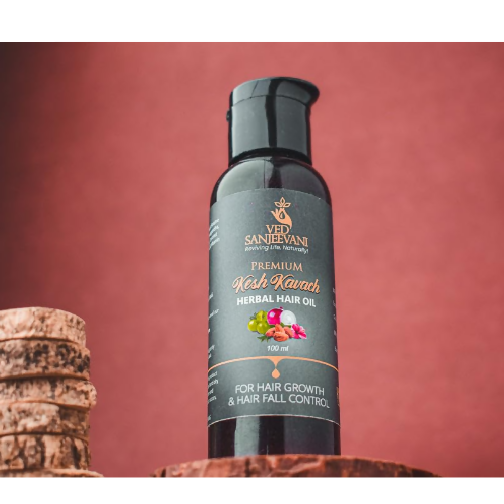 Ved Sanjeevani Kesh Kavach Herbal Hair Oil | Grocsy