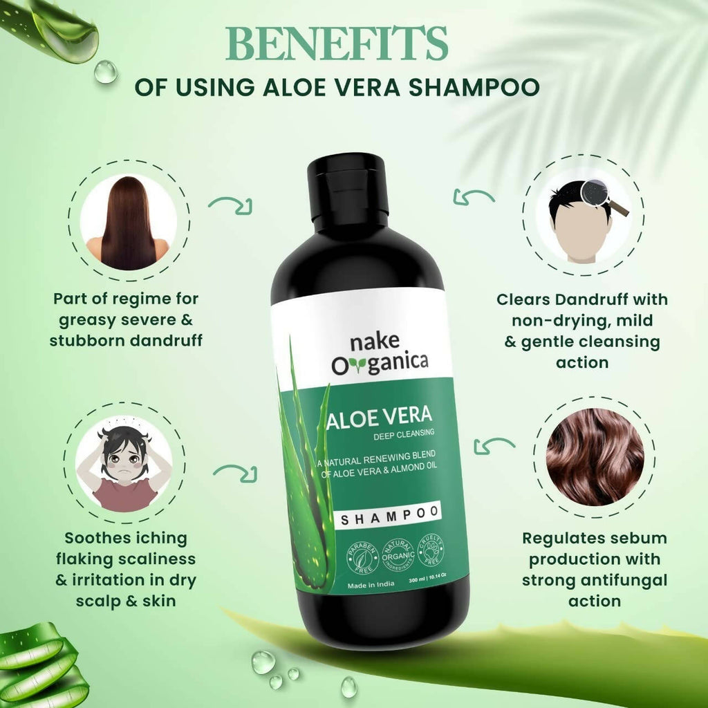 Nake Organica Rosemary Anti Hair Fall Shampoo | Grocsy