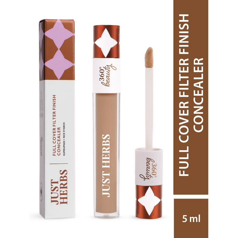 Just Herbs Full Cover Natural Filter Finish Concealer - Caramel | Grocsy