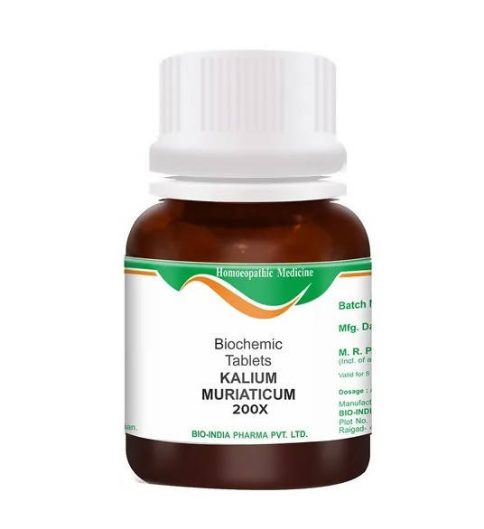 Bio India Homeopathy Kalium Muriaticum Biochemic Tablets | Grocsy