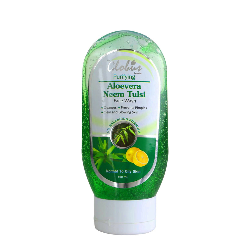 Globus Remedies Aloe vera Neem Tulsi Face Wash | Grocsy