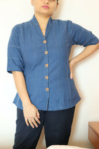 Earthyweaves Varunakrita kala Cotton Top | Grocsy