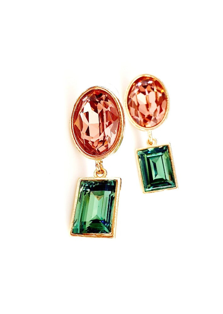 Bling Accessories Swarovski Vintage Rose Earrings | Grocsy