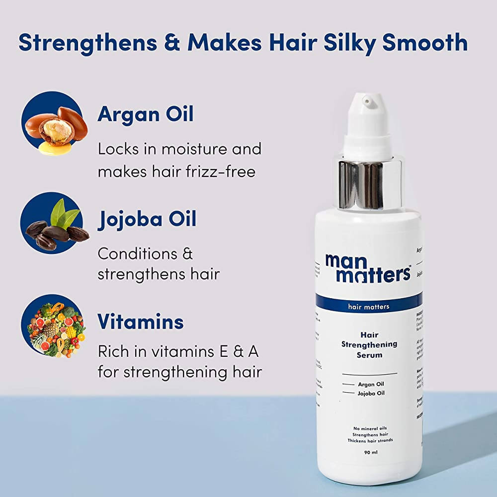 Man Matters Hair Strengthening Serum for Men With Argan & Jojoba Oil | Grocsy