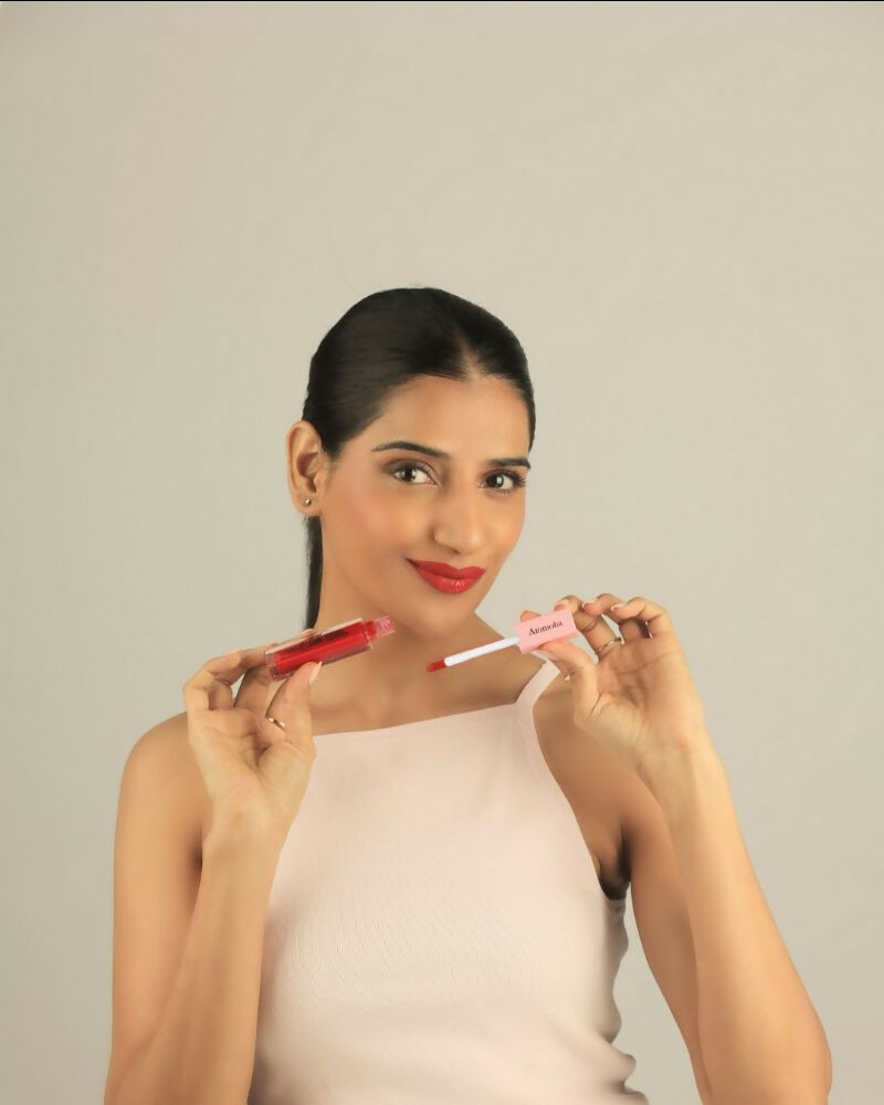 Ammoha Cosmetics Long-Lasting, Matte-Finished Ruby Obsession Color Liquid Lipstick | Grocsy