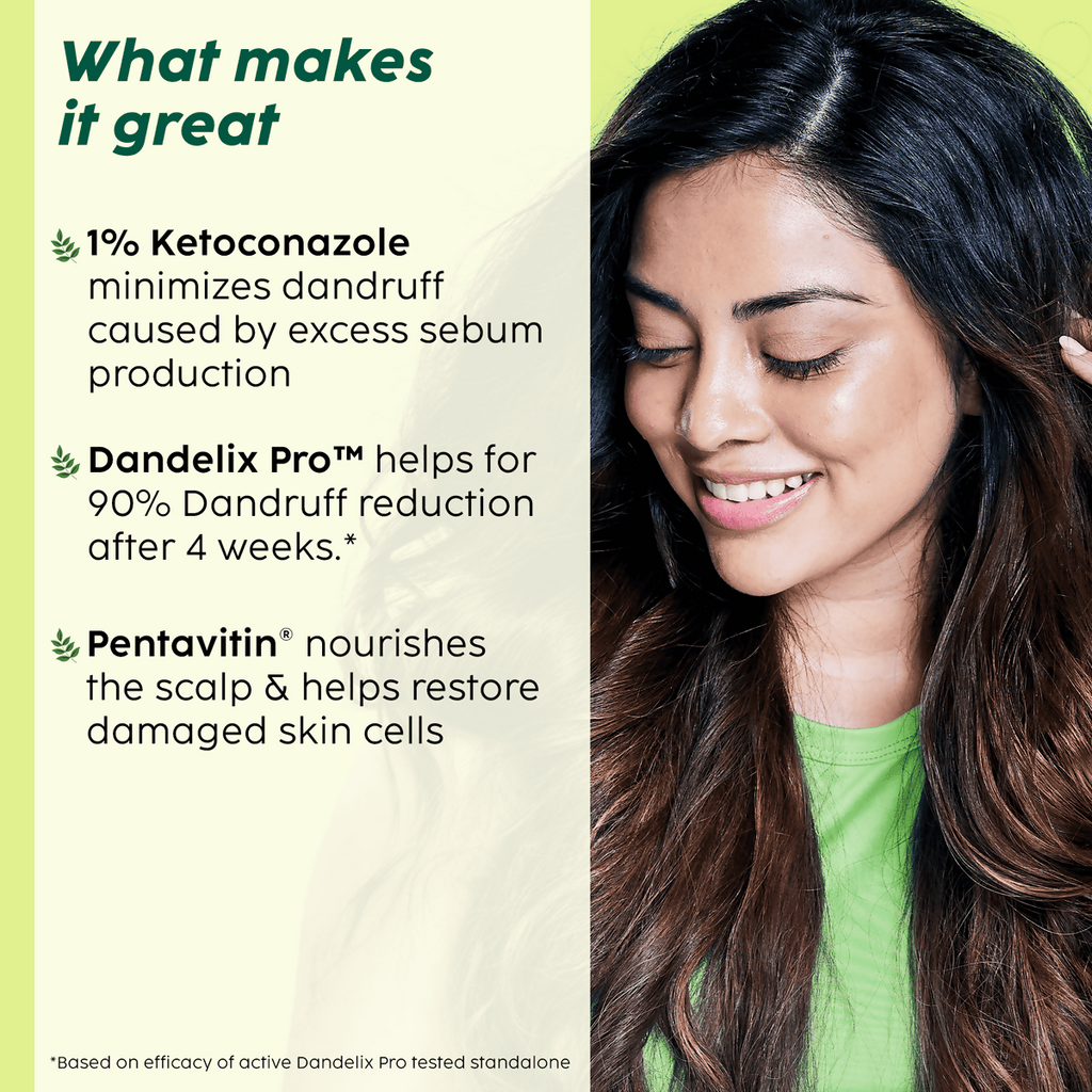 PLIX The Plant Fix Neem Anti-Dandruff Advanced Shampoo For Reduced Dandruff & Itchiness | Grocsy