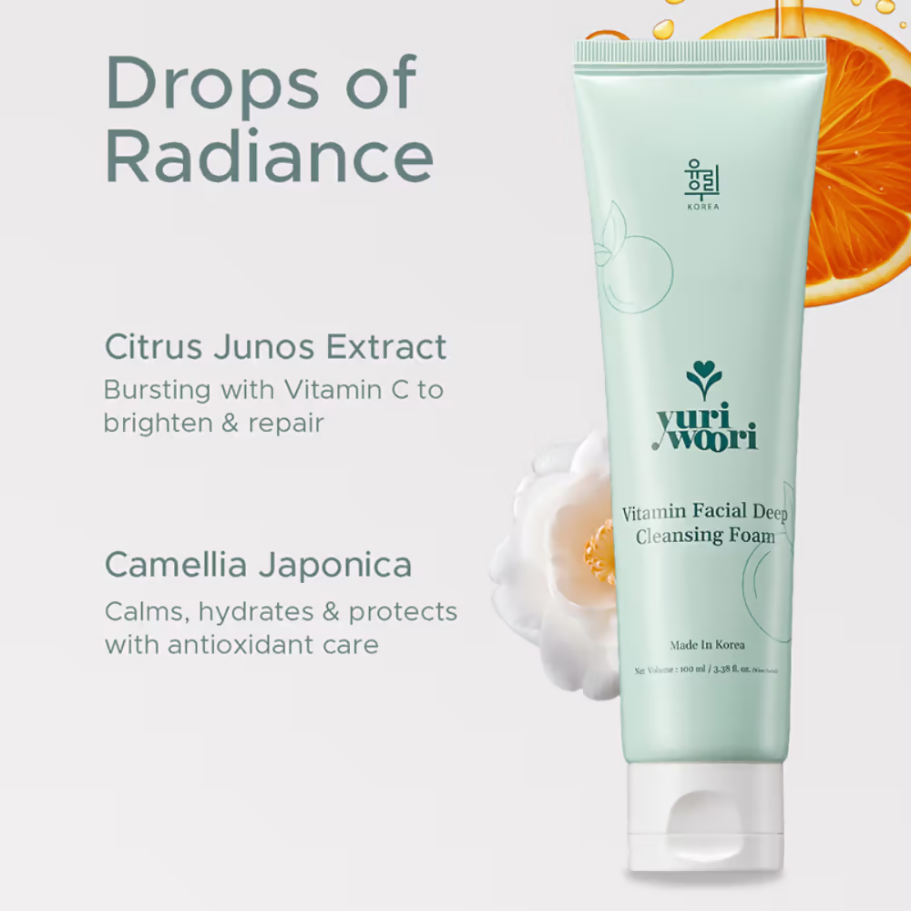 Yuri Woori Vitamin Facial Deep Cleansing Foam | Grocsy