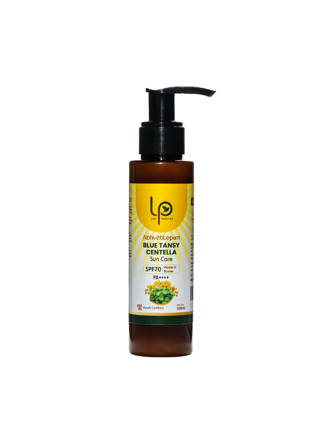 Life Purified Abhyetilepam Blue Tansy Centella Vit D Booster SPF 70 Pa++++ | Grocsy