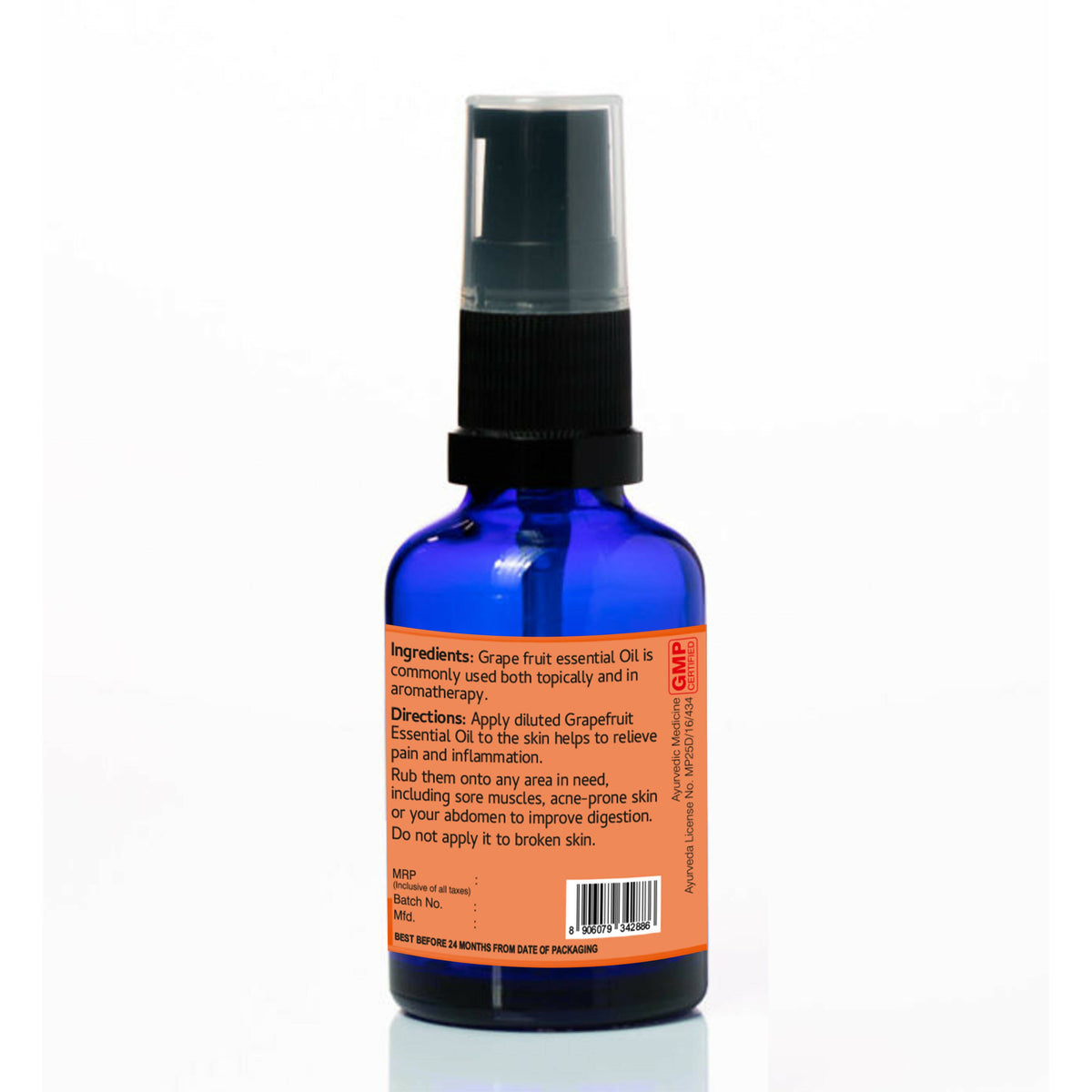 Organic Wellness Grape Fruit Essential Oil for Skin Lightening | Grocsy