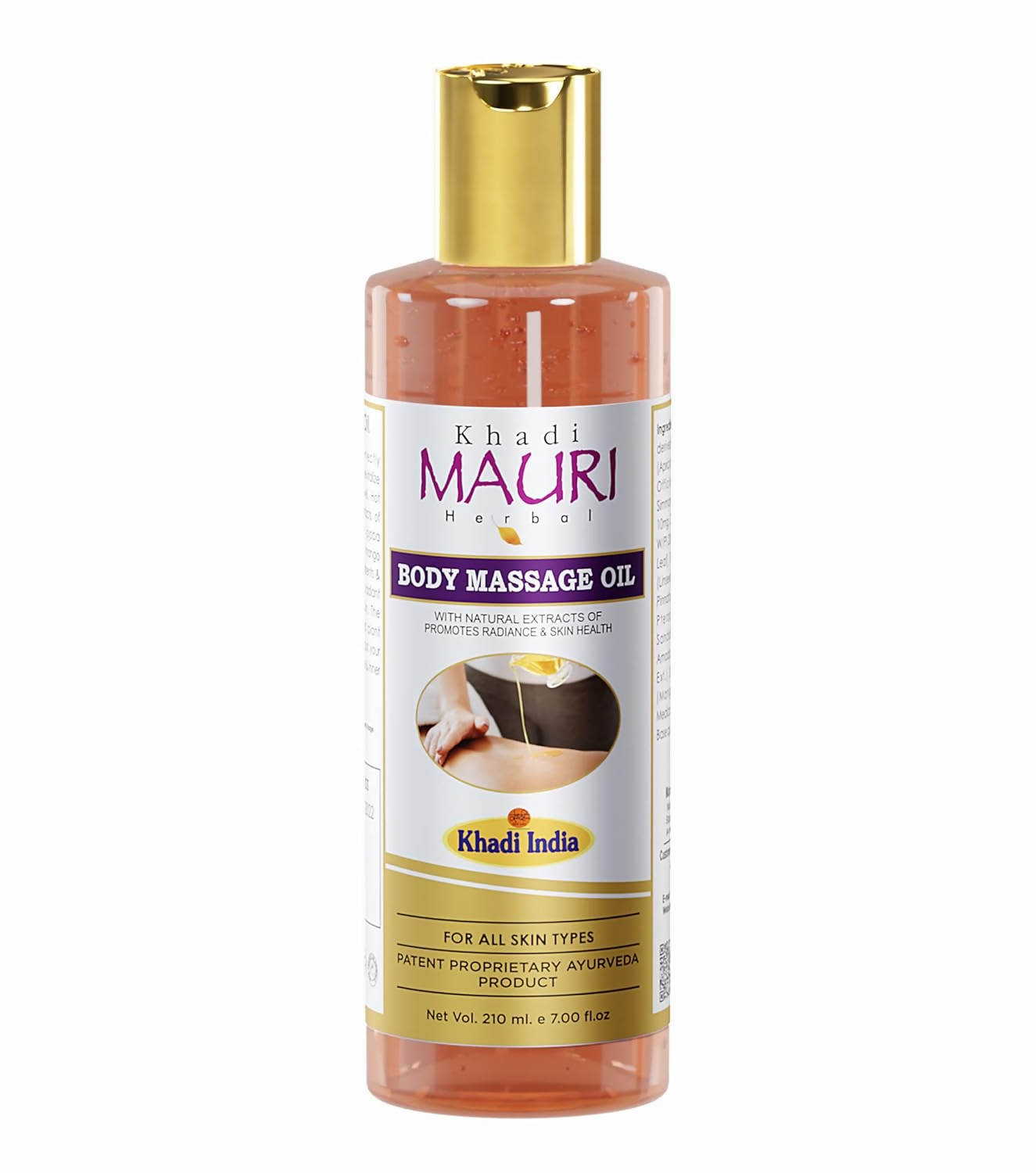Khadi Mauri Herbal Body Massage Oil with Jojoba | Grocsy