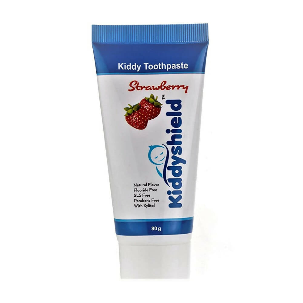 Kiddyshield Fluoride Free Formula Baby Toothpaste Strawberry For Kids 1- 5 Years | Grocsy